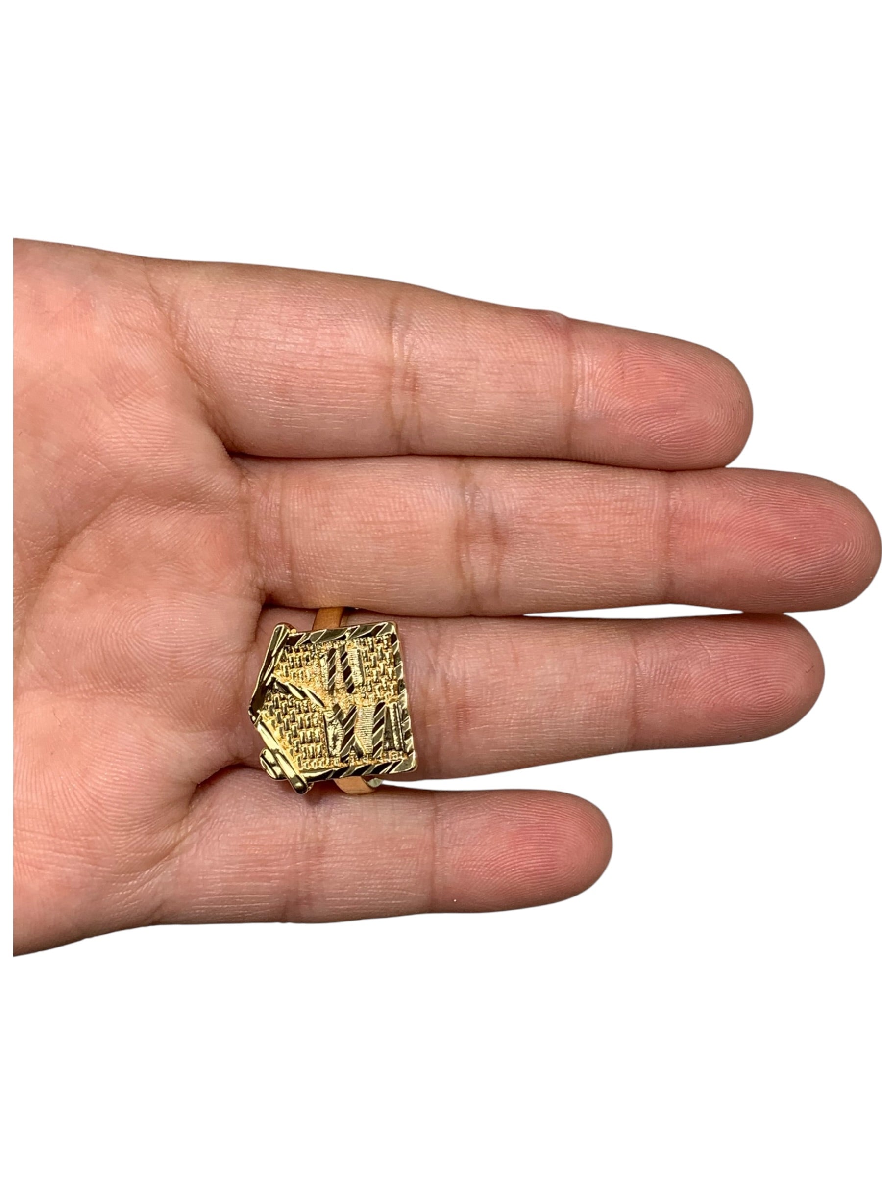 Gold Colored Trap House Ring